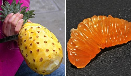 20 dziwnie satysfakcjonujących zdjęć, które pokazują, jak owoce wyglądają bez skórki!
