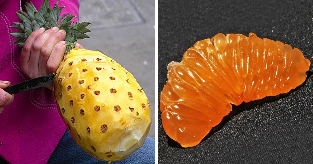 20 dziwnie satysfakcjonujących zdjęć, które pokazują, jak owoce wyglądają bez skórki!