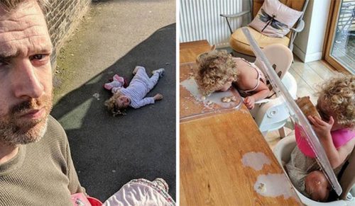 Wytrwały tata czterech córek zdobył sławę na Instagramie!