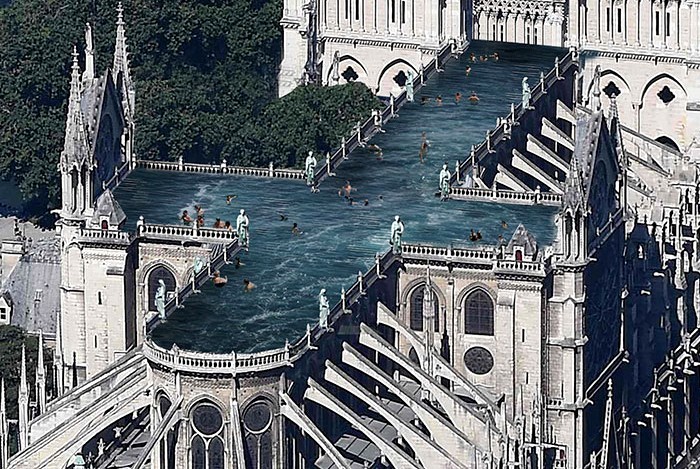 9 najśmieszniejszych propozycji zrekonstruowania katedry Notre Dame!