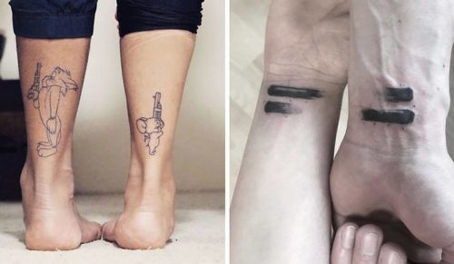 25 pasujących tatuaży, które są tak samo kreatywne jak przemyślane!