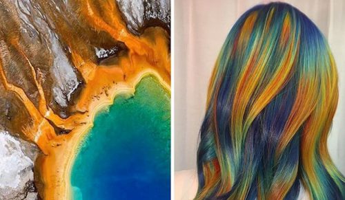 Amerykańska stylistka zamienia hipnotyzujące zdjęcia natury w niezwykłe fryzury!