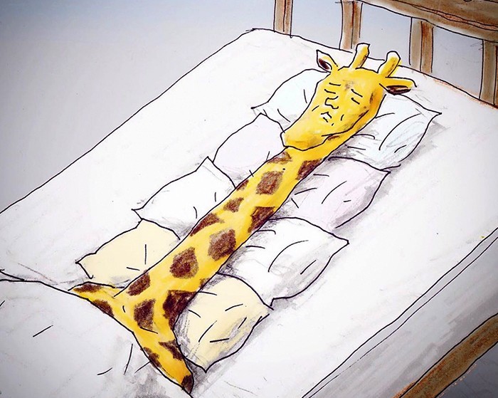 30 zabawnych ilustracji o żyrafach i ich codziennych zmaganiach, autorstwa utalentowanego artysty Keigo!