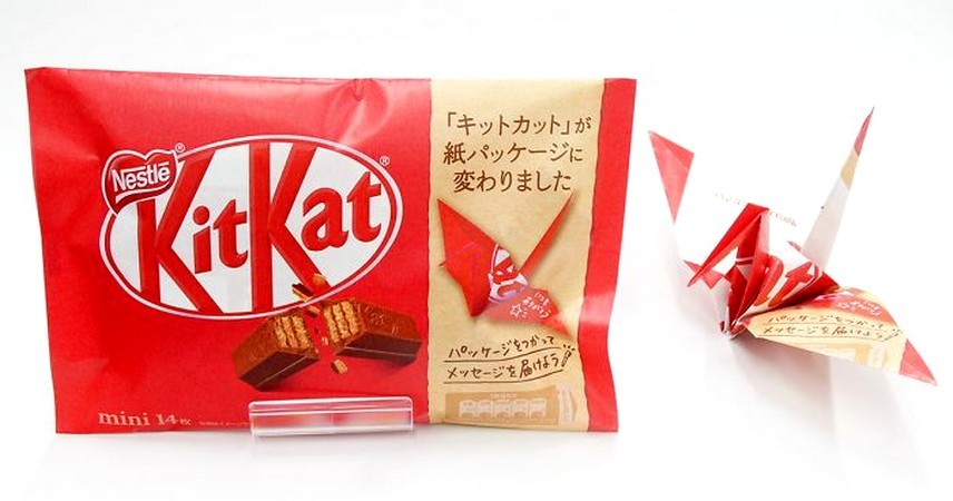 KitKat Japan porzuca plastikowe opakowania na papierowe, które można złożyć w origami!