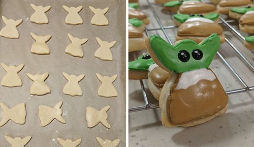 Ludzie odcinali główki aniołkom, aby stworzyć ciasteczka w kształcie Baby Yoda!