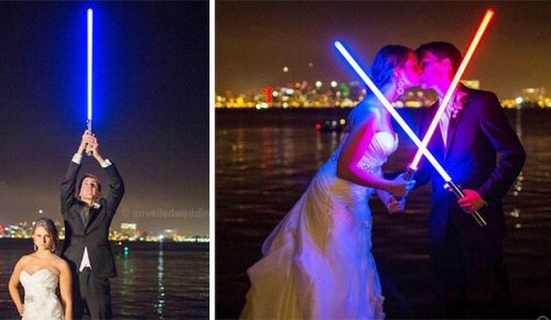 Para zorganizowała ślub w stylu „Gwiezdnych Wojen”, a Ciemna Strona Mocy nie została zaproszona!