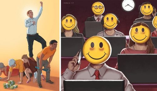 30 prowokujących ilustracji, które pokazują nam, co dzieje się ze współczesnym społeczeństwem!