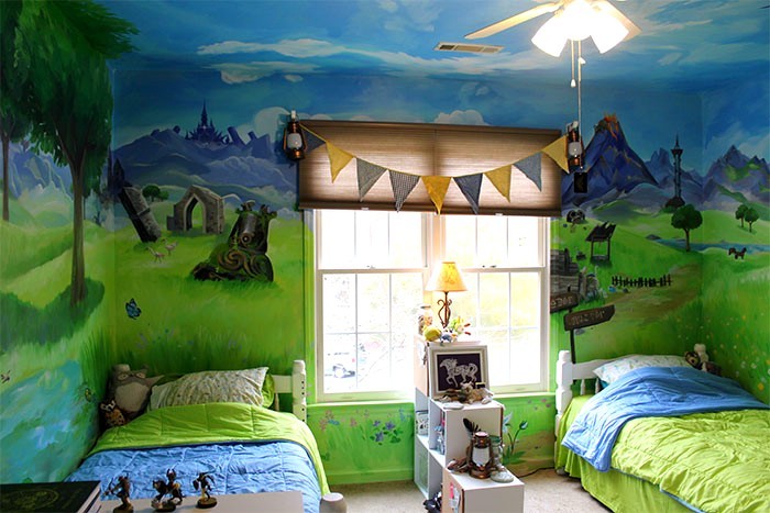10 zdjęć dziecięcej sypialni odnowionej przez ich siostrę, aby wyglądała jak dekoracje z Legend of Zelda!