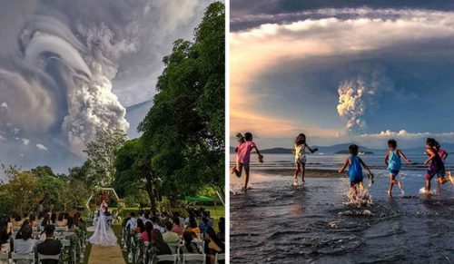 30 zdjęć pokazujących przerażającą moc wulkanu Taal, który właśnie wybuchł na Filipinach!