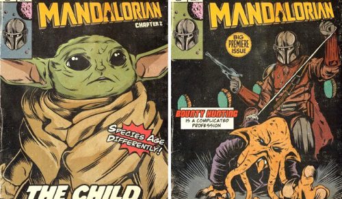 Rosyjski artysta podsumowuje każdy odcinek serialu „The Mandalorian” w wersji starych okładek komiksów!