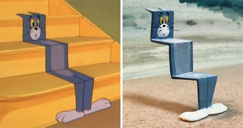 Japoński artysta zamienia najbardziej niefortunne chwile Toma i Jerry’ego w figurki, a wynik jest przezabawny!