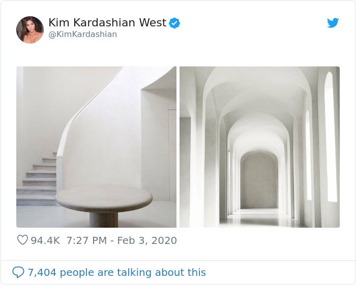 Kim Kardashian publikuje zdjęcia swojej rezydencji i jest ona tak pusta, że ludzie zaczynają zabawnie ją dekorować!