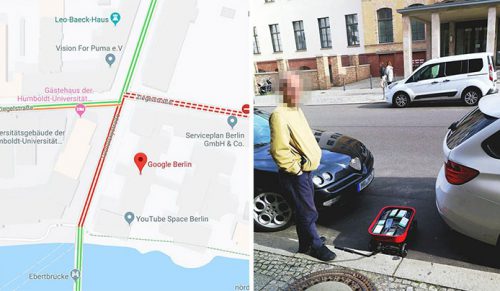 Mężczyzna stworzył „korki” na Mapach Google, przewożąc 99 smartfonów przez ulice.