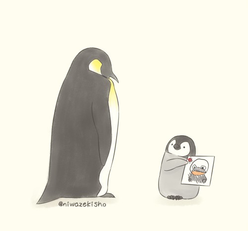 Artysta tworzy komiksy o małym pingwinie, który zawodzi w podstawowych zadaniach życiowych, z wyjątkiem tego, że jest bardzo słodki.