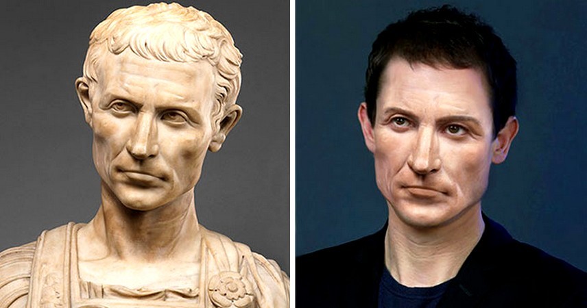 Oto, jak dzisiaj wyglądałby Juliusz Cezar i inne historyczne postacie!