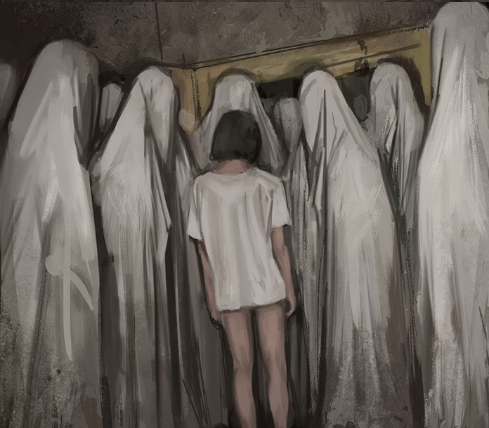 Austriacki artysta tworzy przerażające ilustracje, które nie są dla tych, którzy nie lubią się bać.