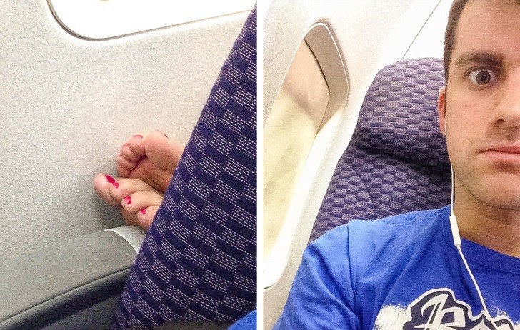 Oto, dlaczego nigdy nie powinieneś zdejmować butów w samolocie!