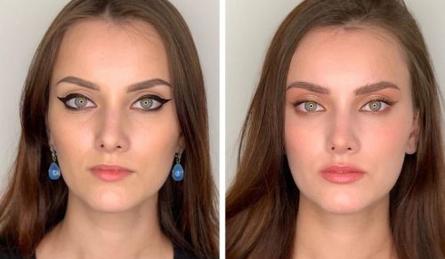 16 odważnych kobiet, które porównały makijaż wykonany samodzielnie z makijażem od profesjonalistki!