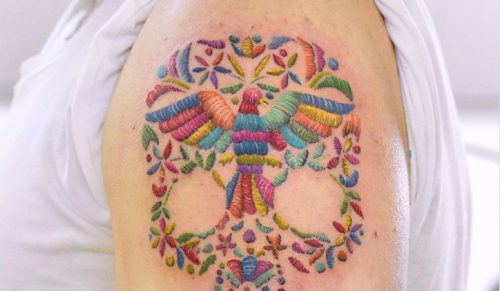 Meksykańska artystka tworzy tatuaże, które wydają się być wykonane igłą i nicią!