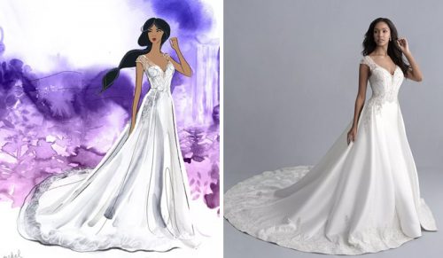 Powstały sukienki ślubne oparte na naszych ulubionych księżniczkach z bajek Disneya!