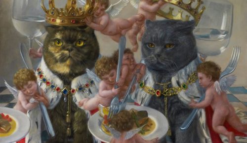 Oto 11 obrazów olejnych z kotami w klasycznym stylu!
