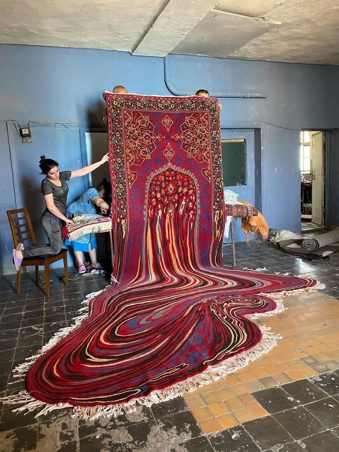 Oto 20 najbardziej psychodelicznych dywanów autorstwa azerbejdżańskiego projektanta Faiga Ahmeda!