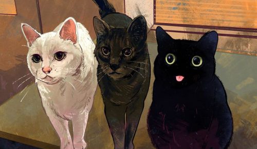 Ta artystka realizuje 100-dniowe wyzwanie, podczas którego codziennie rysuje memy z kotami!