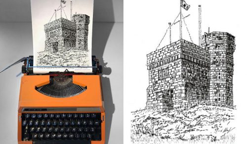 Ten młody artysta rysuje za pomocą maszyny do pisania, a oto 20 jego imponująco szczegółowych dzieł!