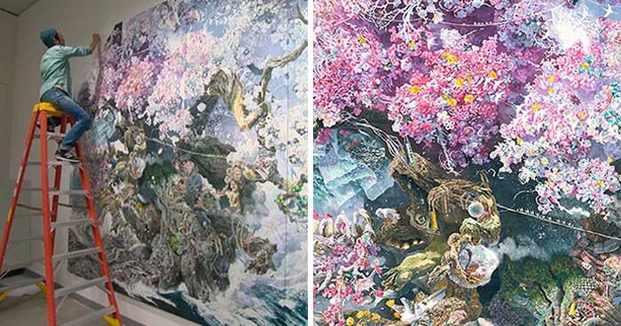 Japoński artysta tworzy całe światy na swoich rysunkach, a jego prace trwają lata!