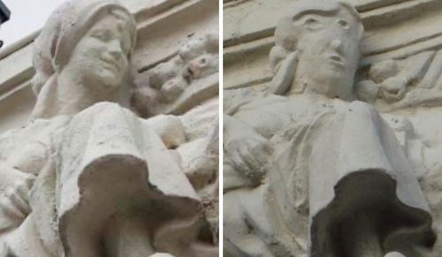 Ktoś zawalił swoją pracę podczas renowacji posągu z 1923 roku!