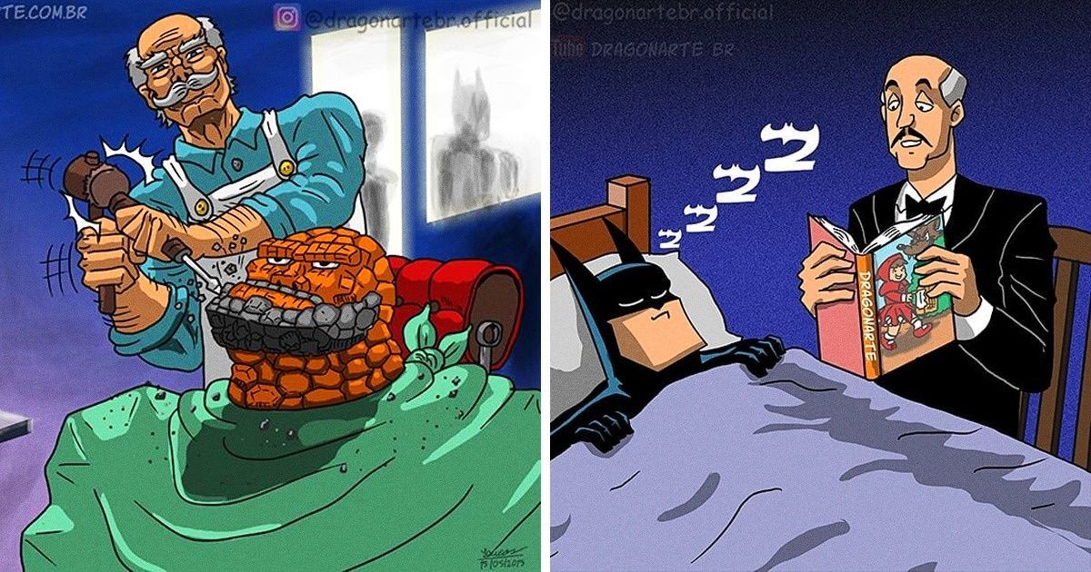 Artysta wyobraził sobie, jak wyglądałoby codzienne życie superbohaterów w 18 komiksach!