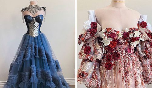 Projektantka-samouk publikuje zdjęcia wszystkich sukienek, które wykonała w 2020 roku!