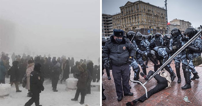 27 zdjęć ukazujących masowe protesty antykorupcyjne, które mają obecnie miejsce w Rosji!