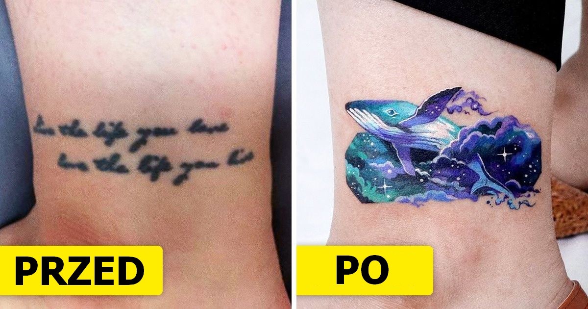 Artysta zamienia tatuaże, których ludzie żałują, w nieziemskie sceny!