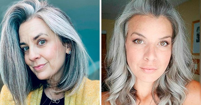 30 zdjęć „czystego srebra” od kobiet, które porzuciły farbę do włosów!