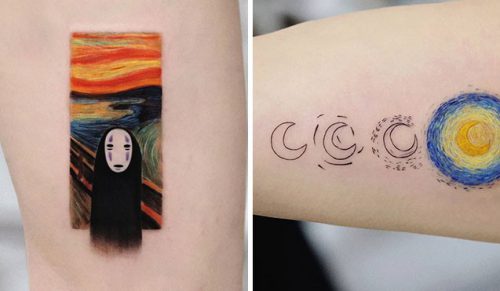 30 szczegółowych tatuaży przedstawiających obrazy i popularne postacie autorstwa Hakana Adika!