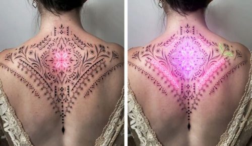 Artysta tworzy animowane tatuaże za pomocą neonów i jest to prawdziwie innowacyjne zdobienie ciała!