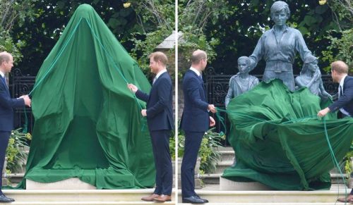 Książęta William i Harry zjednoczyli się w wzruszającej chwili, aby odsłonić posąg ku czci księżnej Dianie!