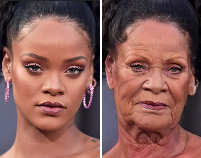 27 zdjęć pokazujących, jak sławni ludzie będą wyglądać za 40 lat, jeśli będą starzeć się jak zwykli ludzie!