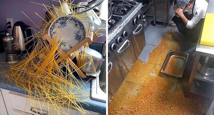 30 wypadków w kuchni, które były tak tragiczne, że ludzie musieli udostępniać zdjęcia online!