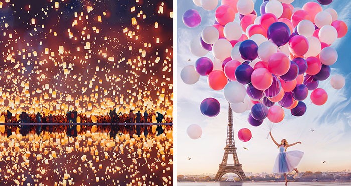 30 magicznych zdjęć inspirowanych balonami, bąbelkami i światłami!