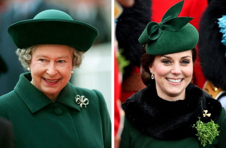 15 chwil, gdy Kate Middleton ubrała się jak królowa Elżbieta i trudno zdecydować, kto wyglądał lepiej!