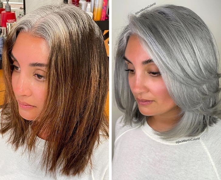 20 stylizacji, które pomogły kobietom z dumą pokazywać swoje siwe włosy!