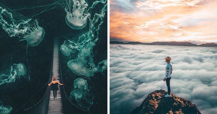 Artysta połączył sny i rzeczywistość w manipulacjach zdjęciami!