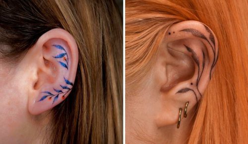 23 tatuaże uszu, które bardziej przyciągają wzrok niż para fantazyjnych kolczyków!