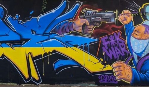 Niesamowita sztuka uliczna, która pokazuje wsparcie dla Ukrainy!