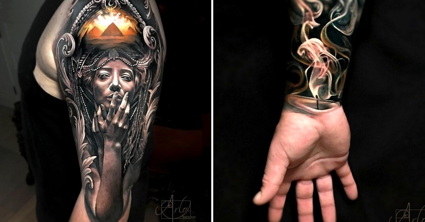Ten artysta tworzy surrealistyczne tatuaże, które mogą cię urzec!