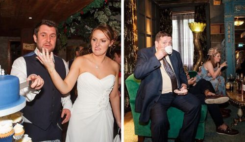 30 szczerych zdjęć ślubnych Iana Weldona, które są równie zabawne, co chaotyczne!