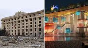 Oto konkurs plastyczny, w którym ludzie tworzyli projekty budynków, które zostały zniszczone przez wojnę w Ukrainie!