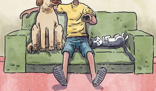 Artysta stworzył 3 emocjonalne komiksy o życiu z kotem i psem, zainspirowane jego doświadczeniami!